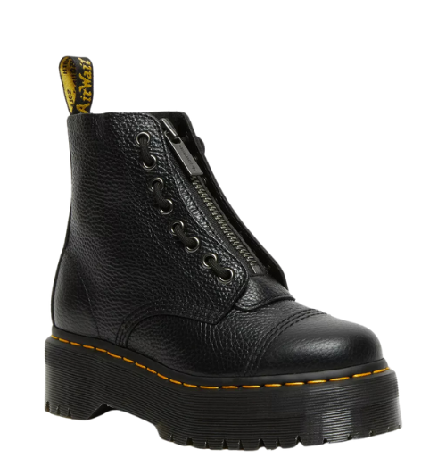Sinclair - Black Milled Nappa Boots Dr Martens