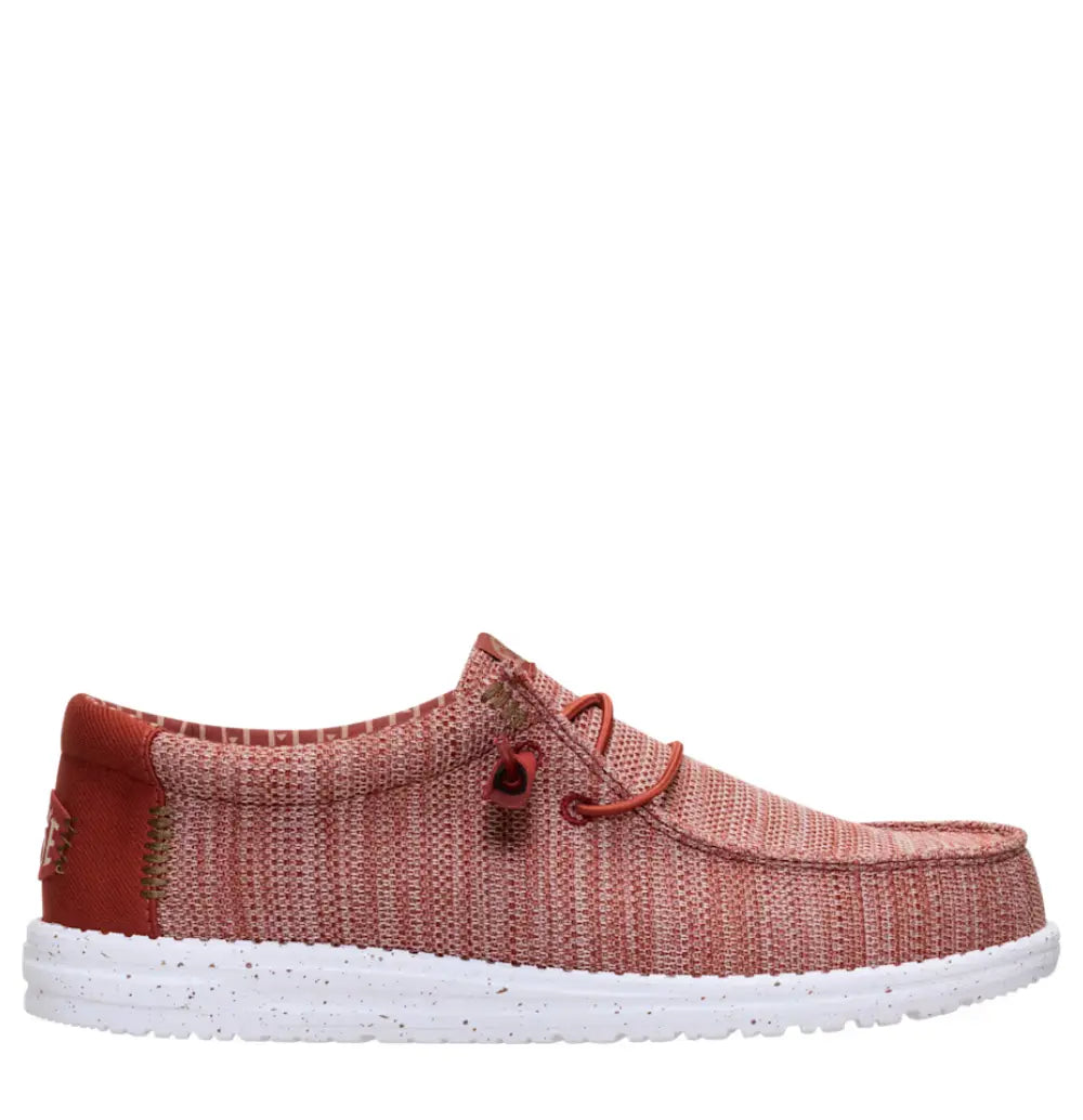 41898 Wally Stretch Sox - Burnt Red Hey Dude