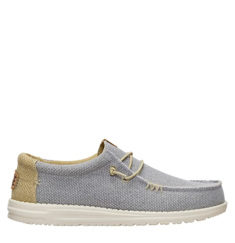 40003 Wally Braided - Flannel Grey Hey Dude