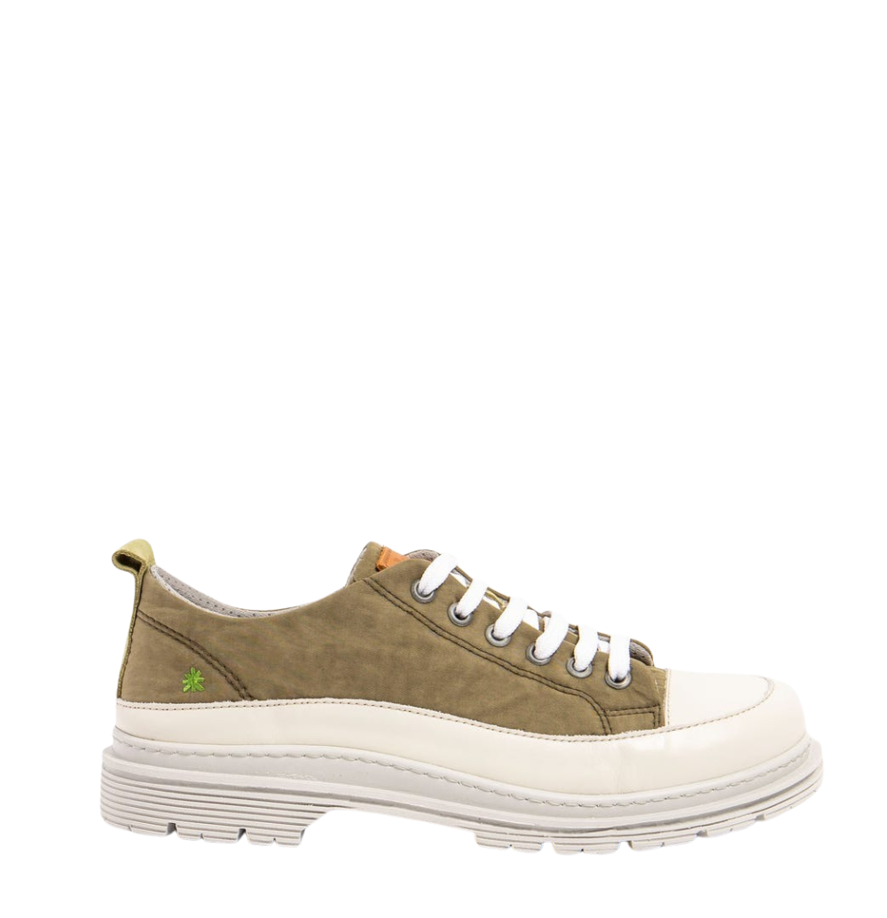 Birmingham Nylon Platform Shoes - Salvia Green ART