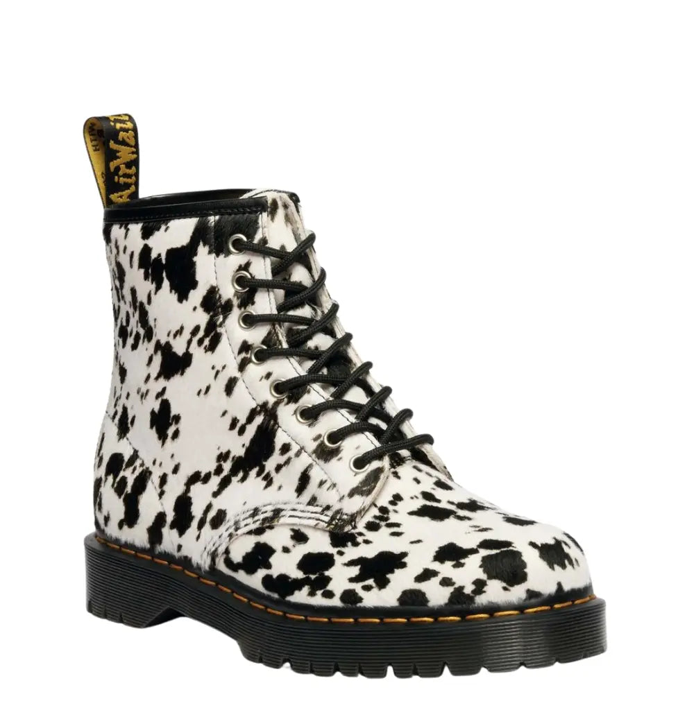 1460 Bex Dalmatian Hair-On Leather Boots Dr Martens