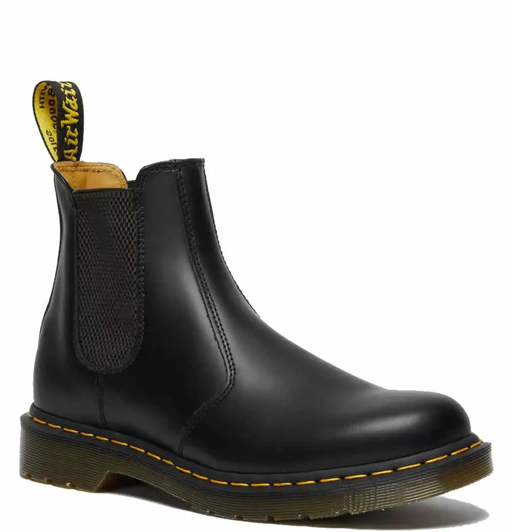 2976 YS - Black Smooth Leather Boots Dr Martens