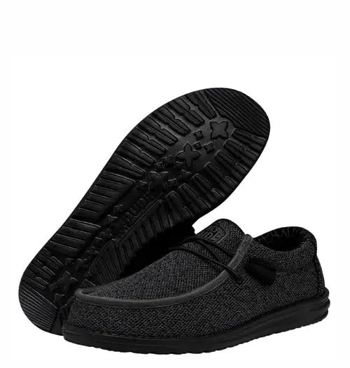 Wally Sox - Black Knit Hey Dude