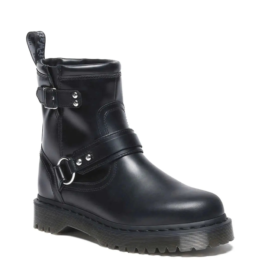 Anistone Hrns - Hi Shine Black Leather Dr Martens
