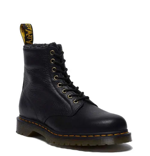 1460 Grizzly - Black Leather Boots Dr Martens