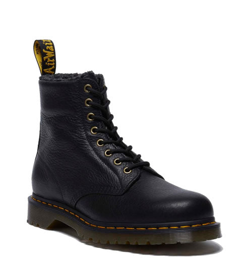 Dr Martens 1460 Grizzly Black Leather Boots The Boot Company