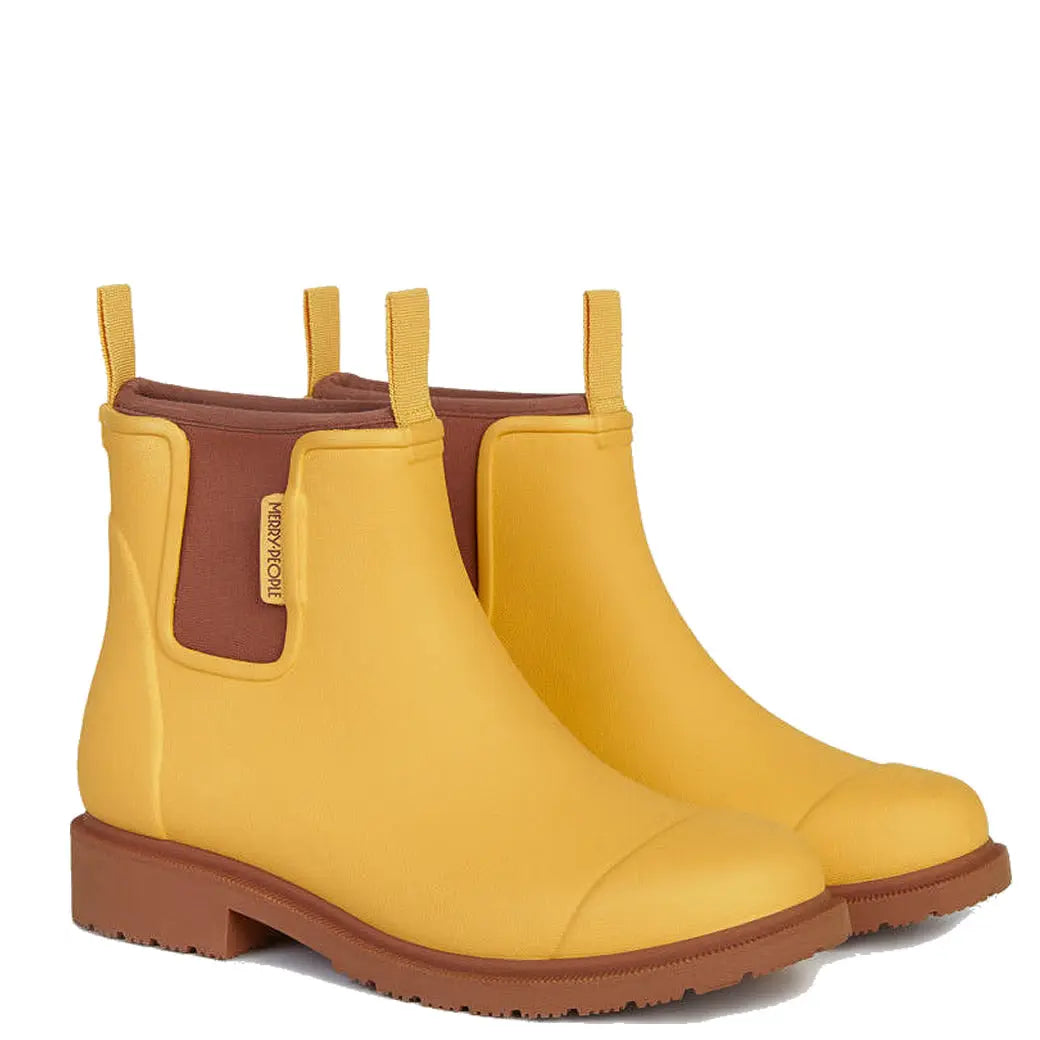 Merry People Bobbi Waterproof Boots - Sunflower Yellow Merry People