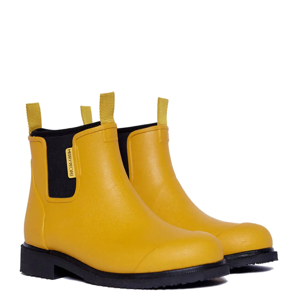 Merry People Bobbi Waterproof Boots - Mustard Yellow Merry People