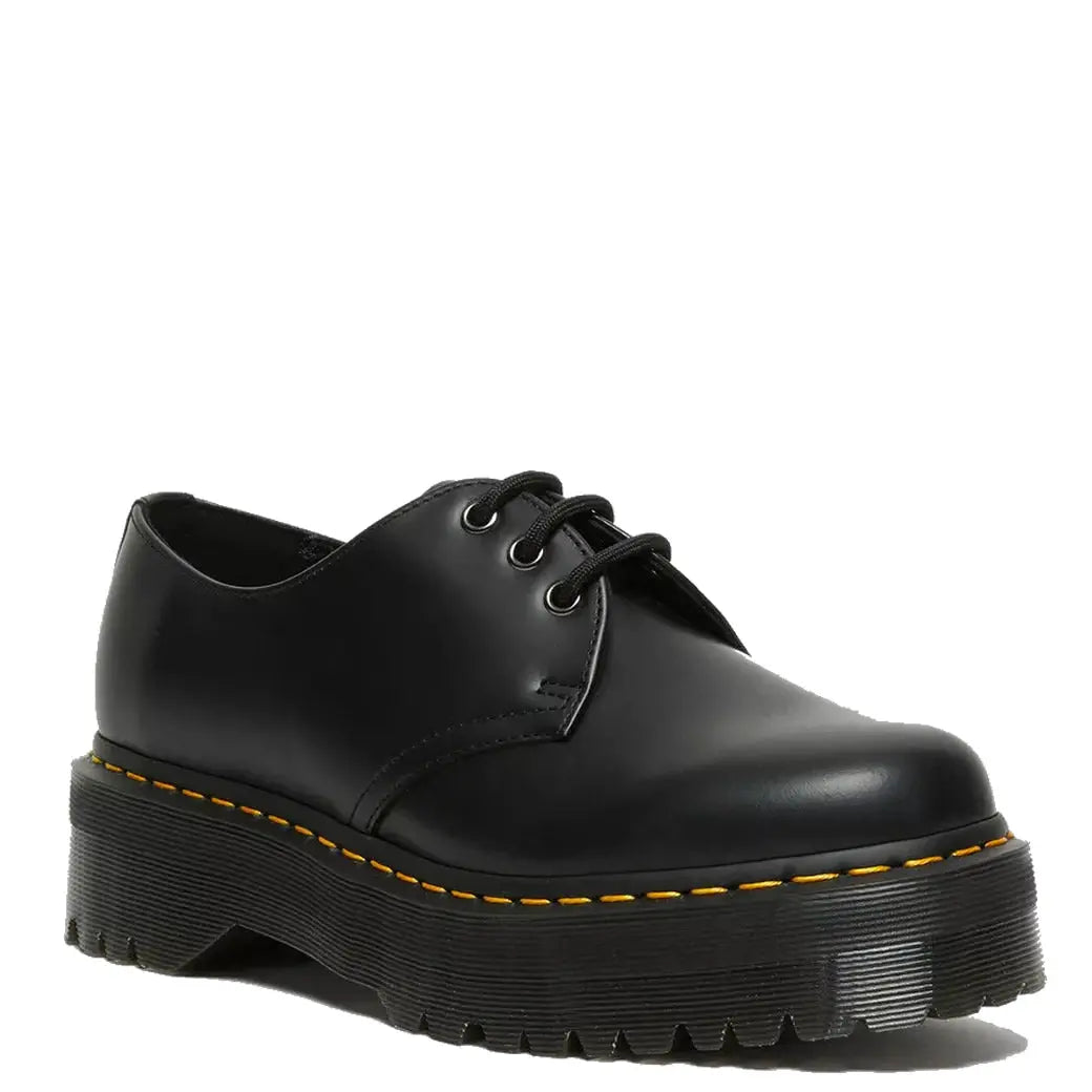 1461 Quad - Black Smooth Leather Shoes Dr Martens