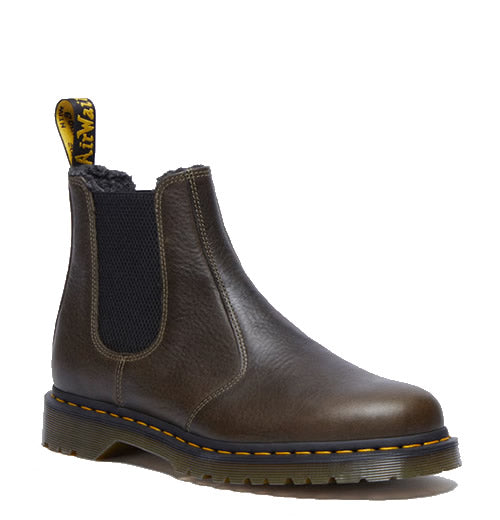 2976 Faux Fur - Grizzly Olive Boots