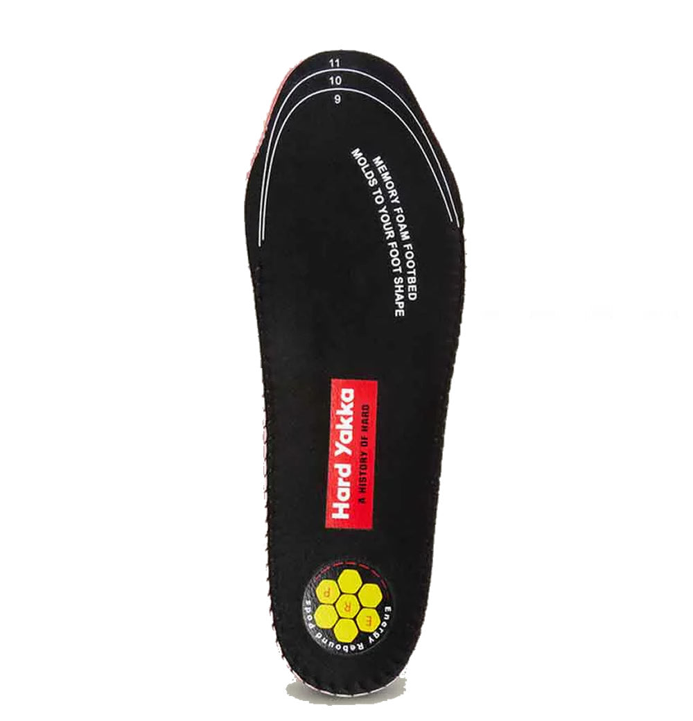 Unisex Insoles - Memory Foam Hard Yakka