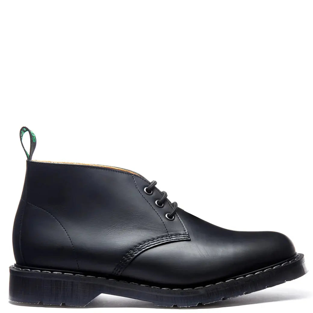 3 Eye Chukka Boot - Black Greasy Solovair