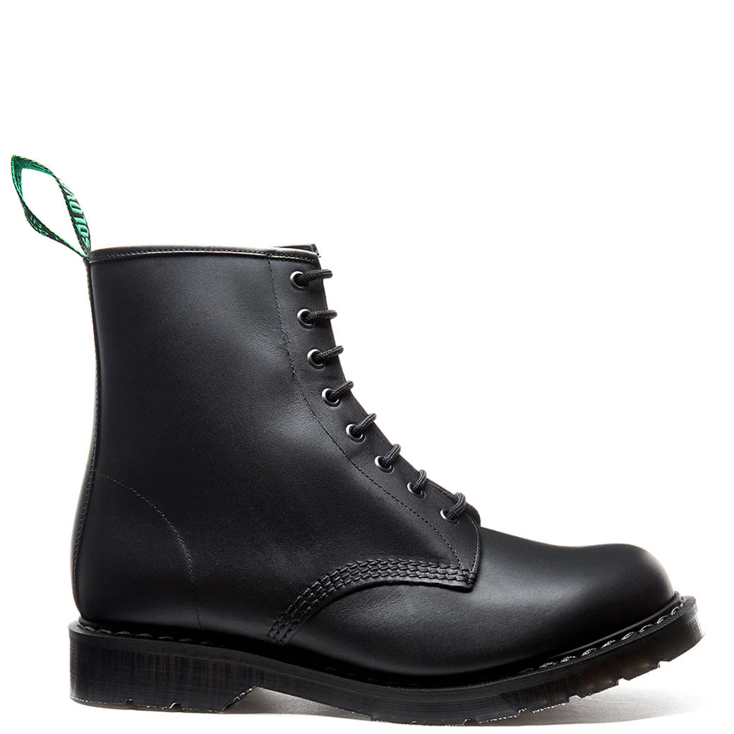 Derby Boot - Black Greasy Leather