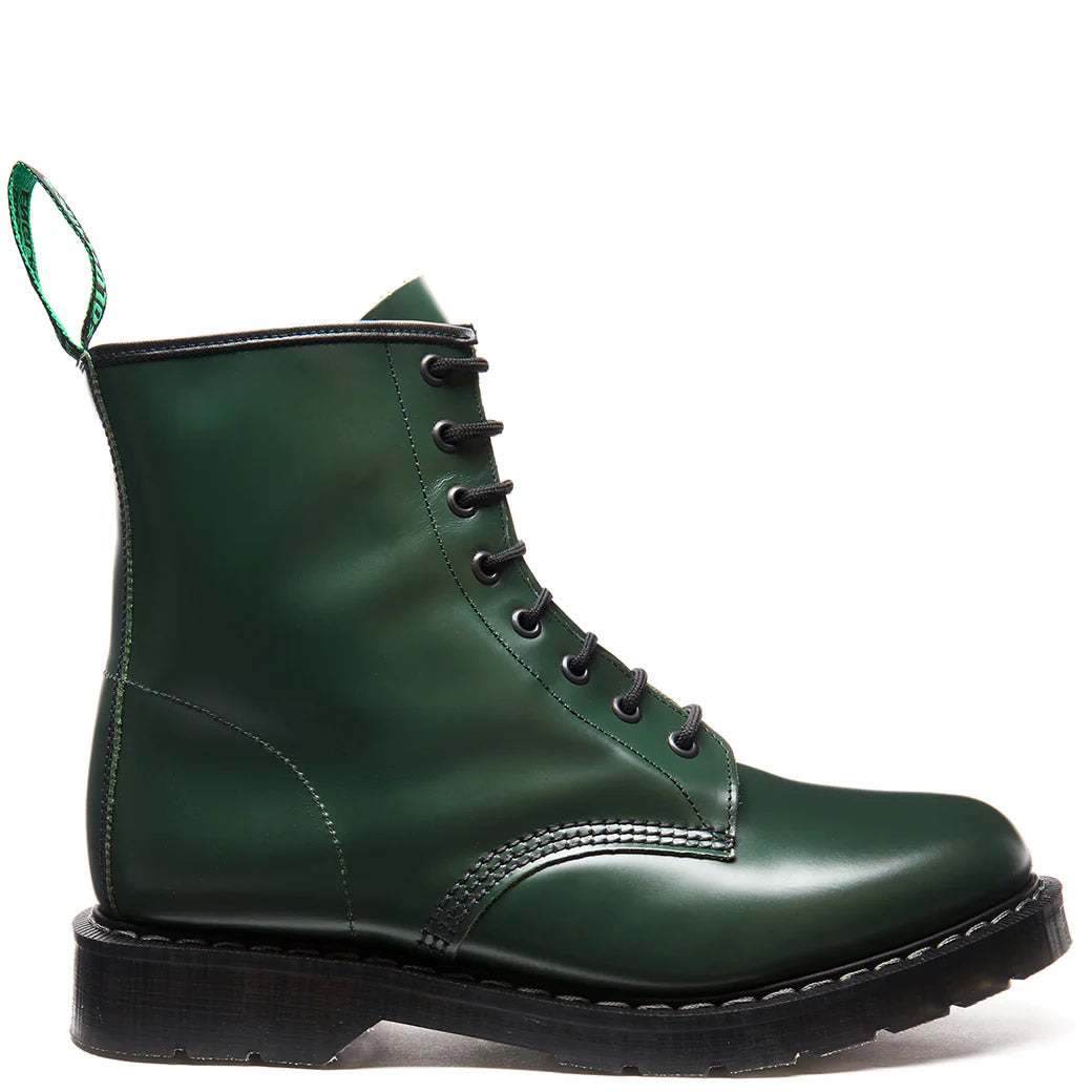 Derby Boot - Green Leather