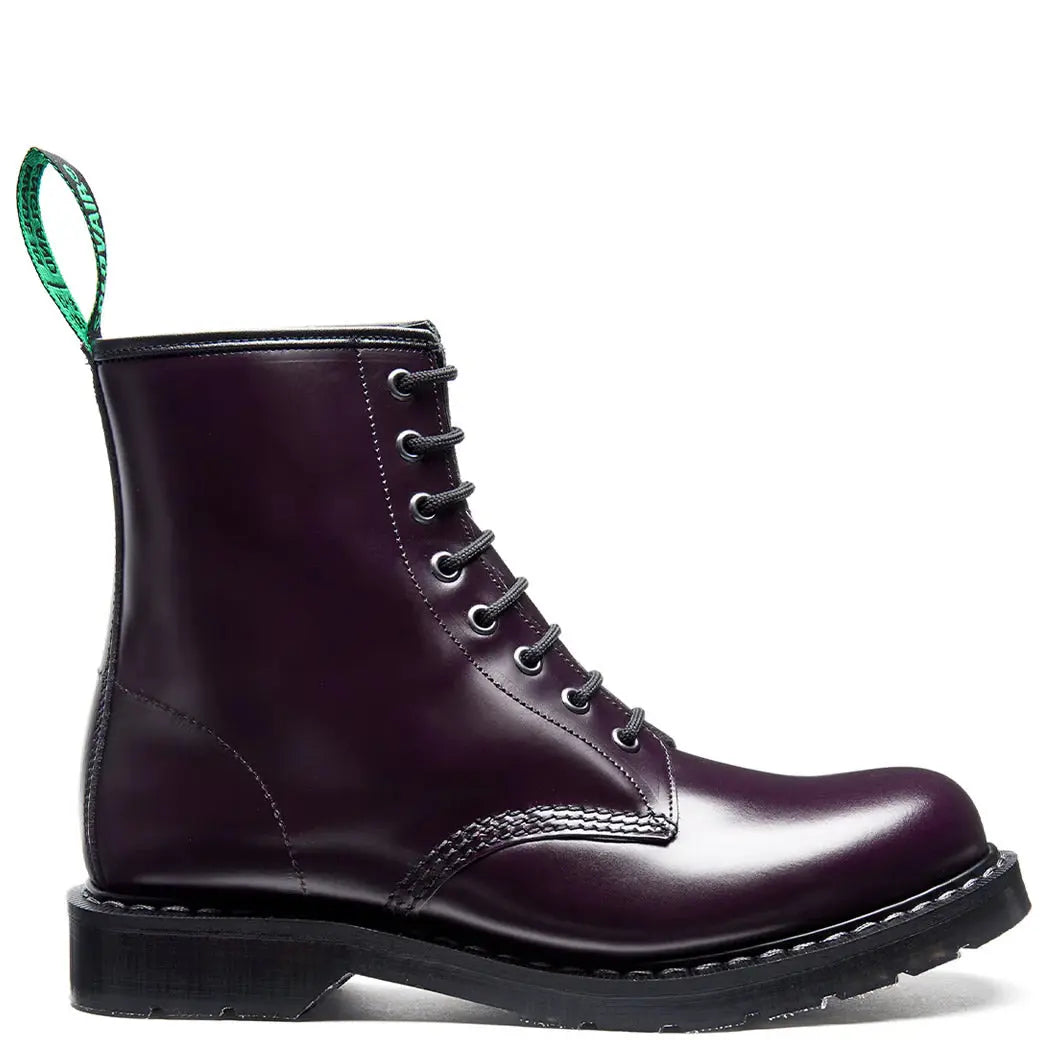 Derby Boot - Purple Leather Solovair