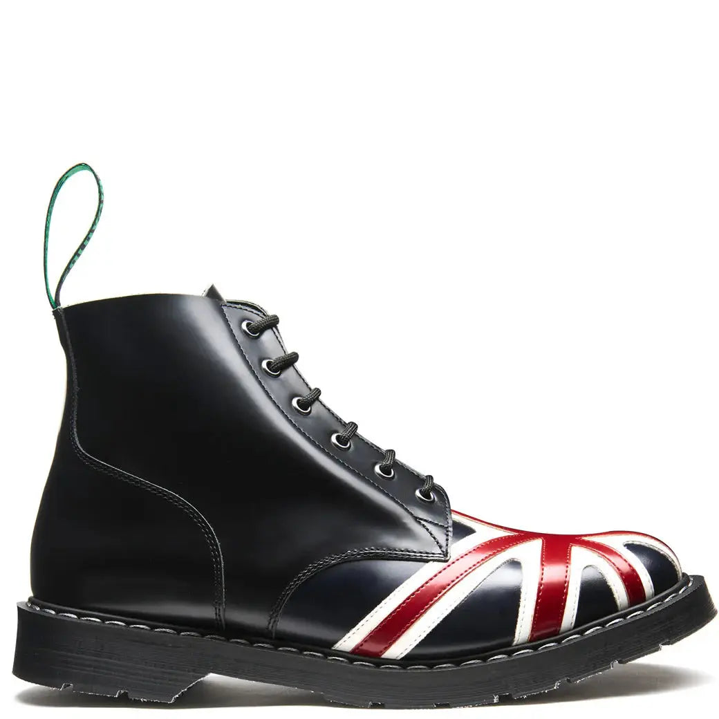 6 Eye Black - Union Jack Boot Solovair