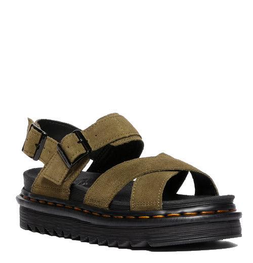 Voss - Olive Suede Sandals