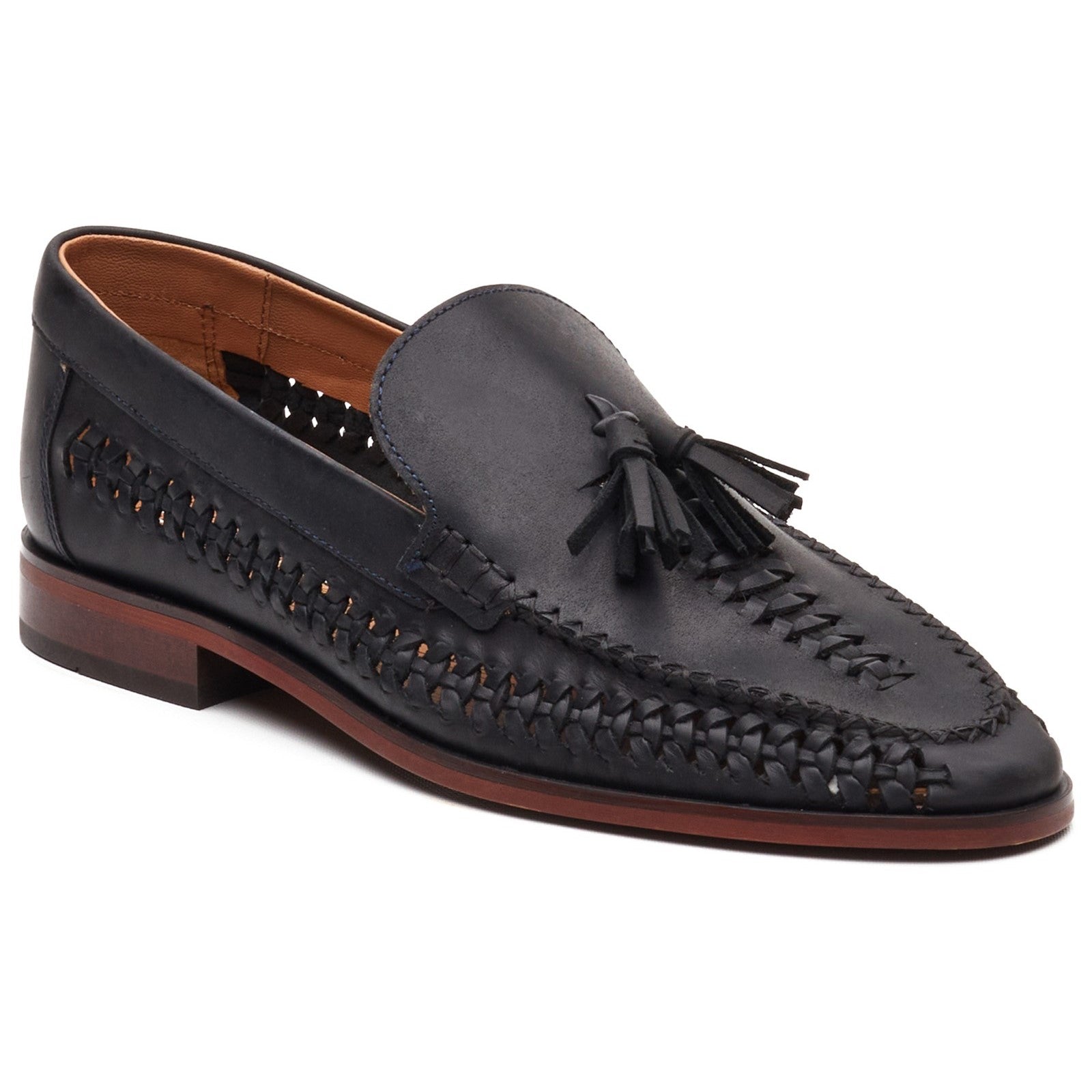 Bracken Leather Weave Loafer Base London