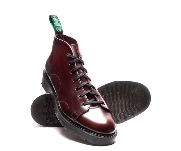 Monkey Boot Burgundy Rub Off
