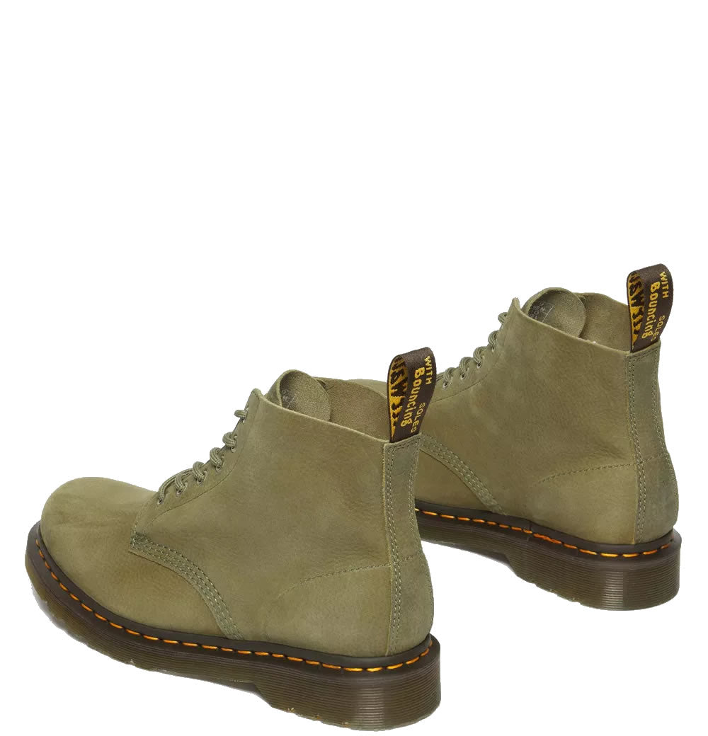 101 - Muted Olive Tumbled Nubuck