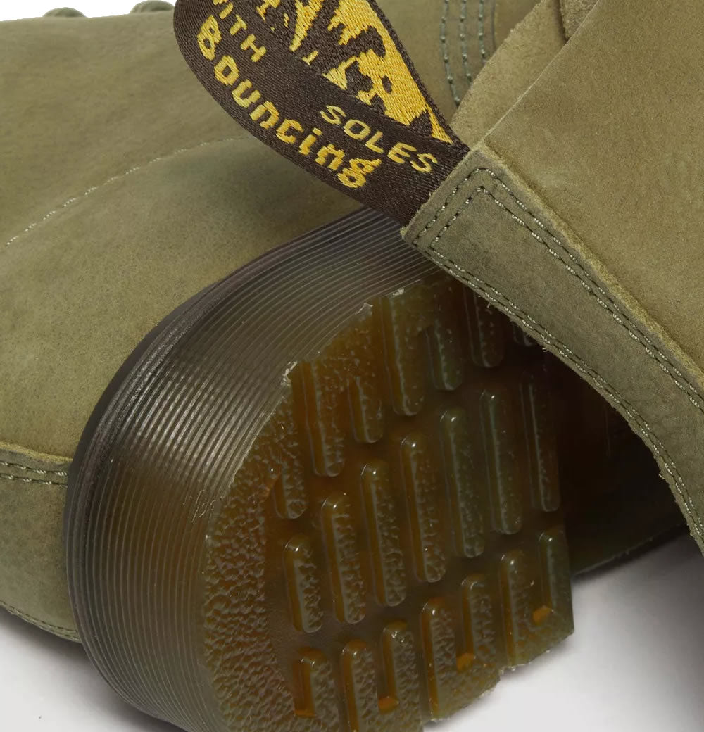 101 - Muted Olive Tumbled Nubuck