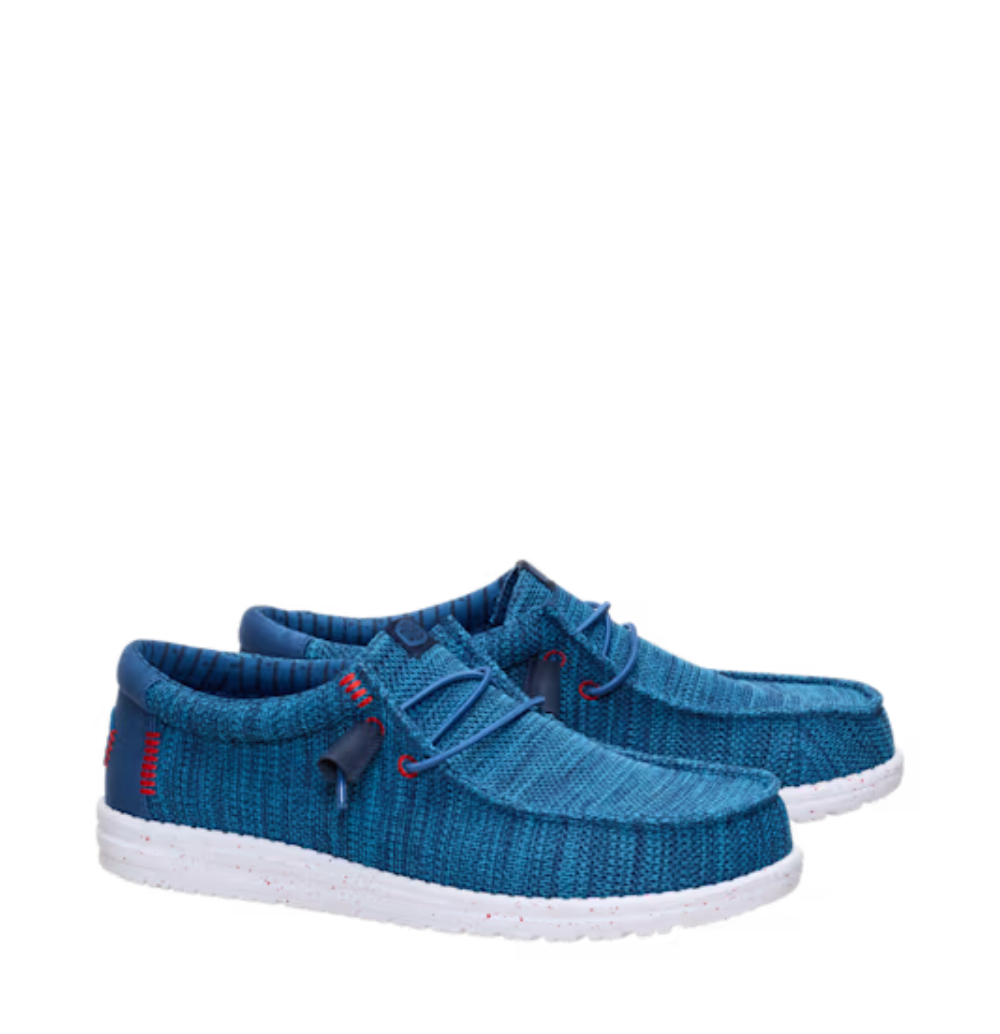 41898 Wally Stretch Sox - Ensign Blue Hey Dude