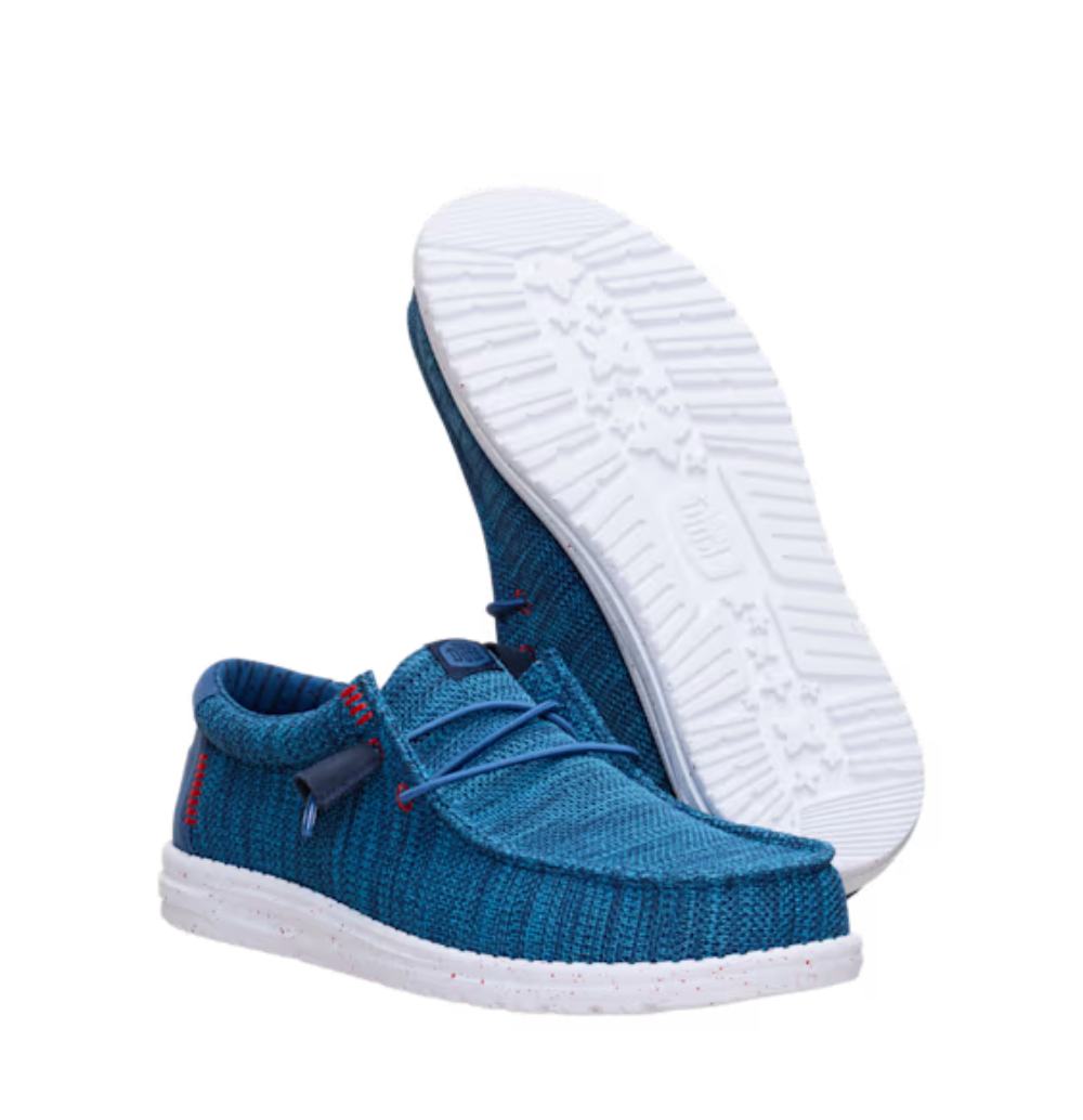 41898 Wally Stretch Sox - Ensign Blue Hey Dude