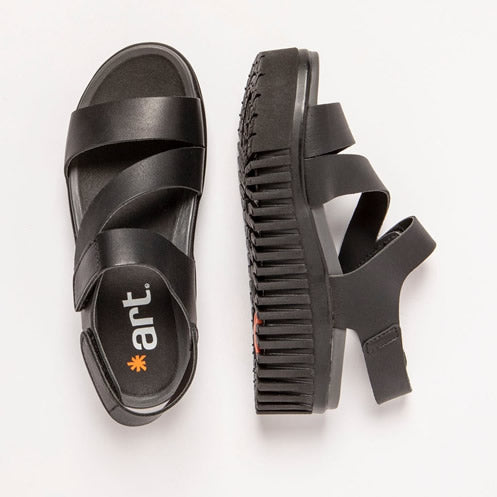 ART 1573 Brighton - Black Sandal