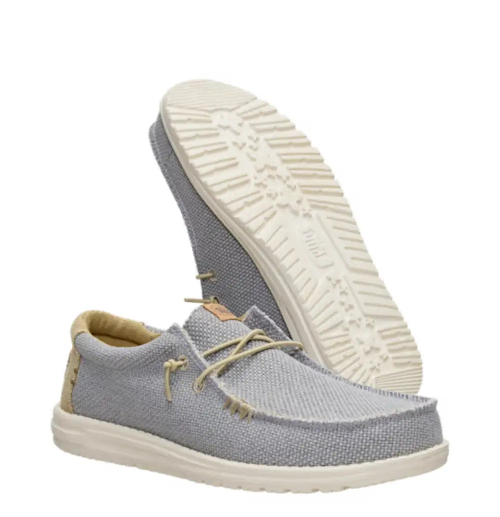 40003 Wally Braided - Flannel Grey Hey Dude