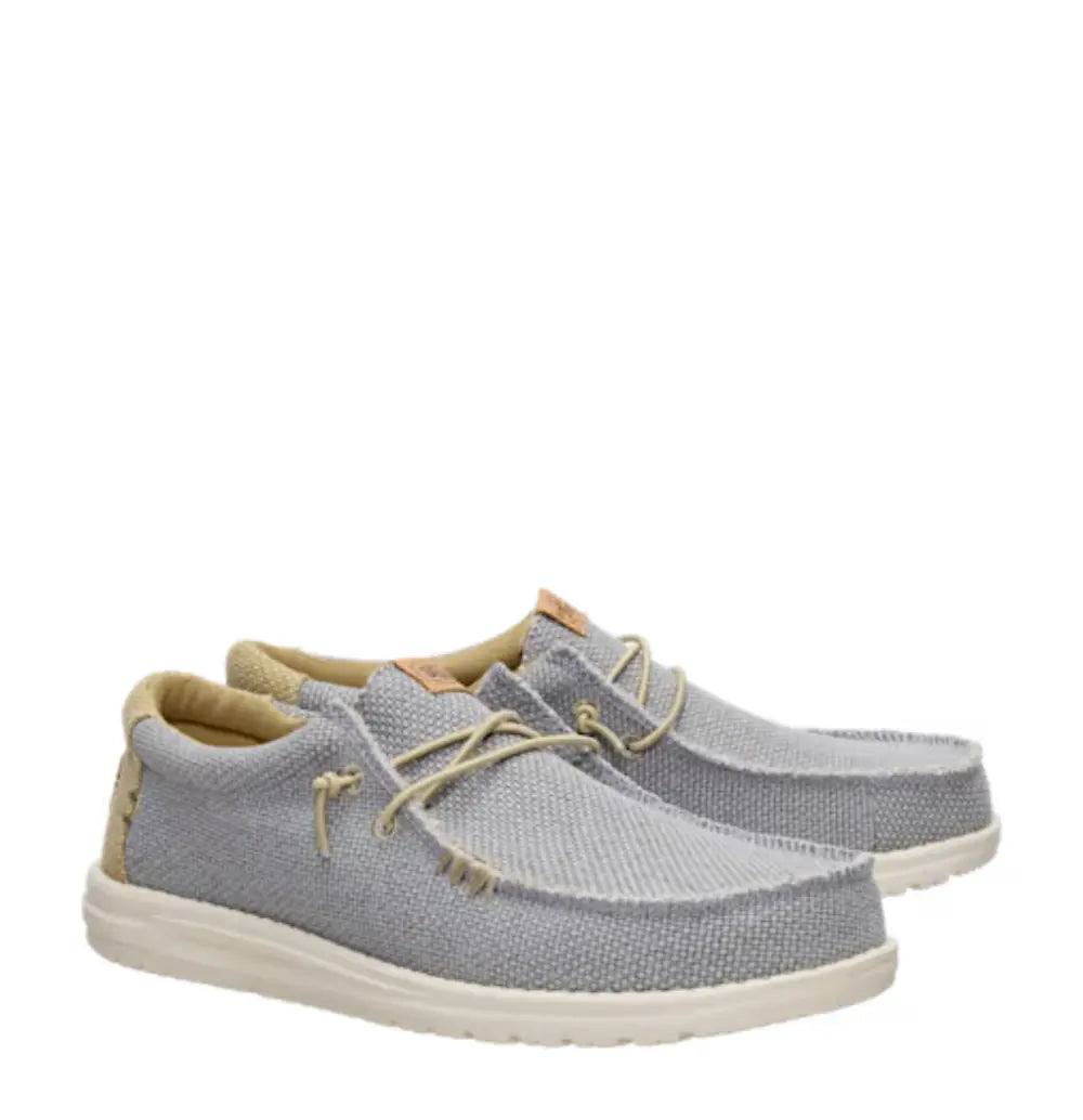 40003 Wally Braided - Flannel Grey Hey Dude