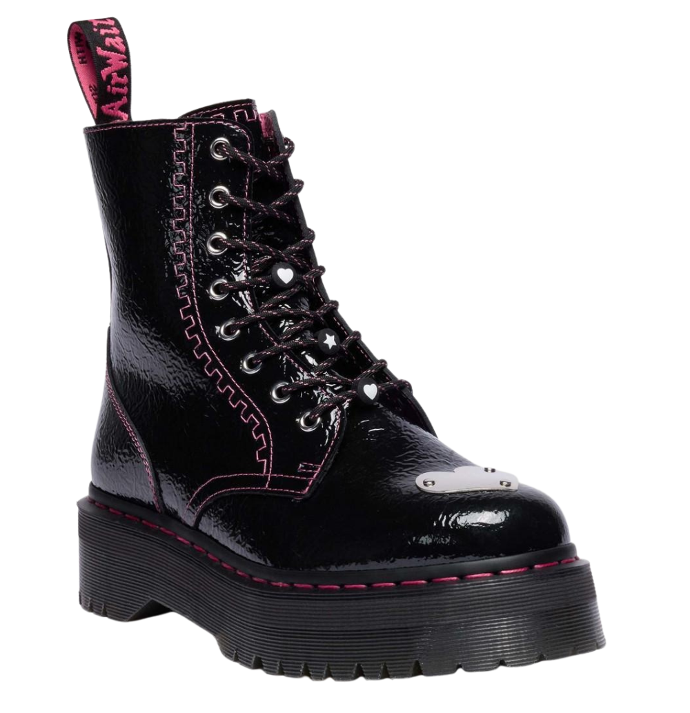 Jadon TP - Black Distressed Patent