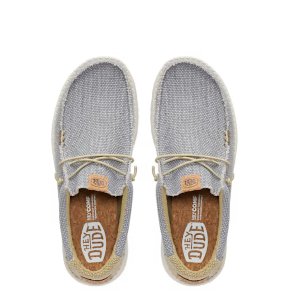 40003 Wally Braided - Flannel Grey Hey Dude