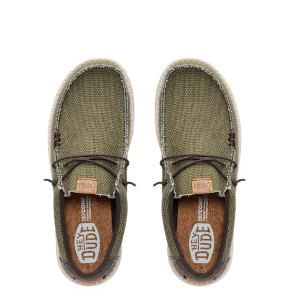 40003 Wally Braided - Burnt Olive Hey Dude