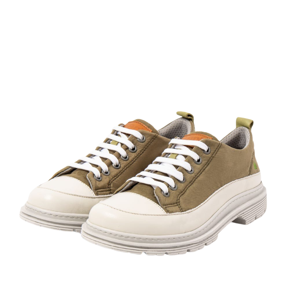 Birmingham Nylon Platform Shoes - Salvia Green