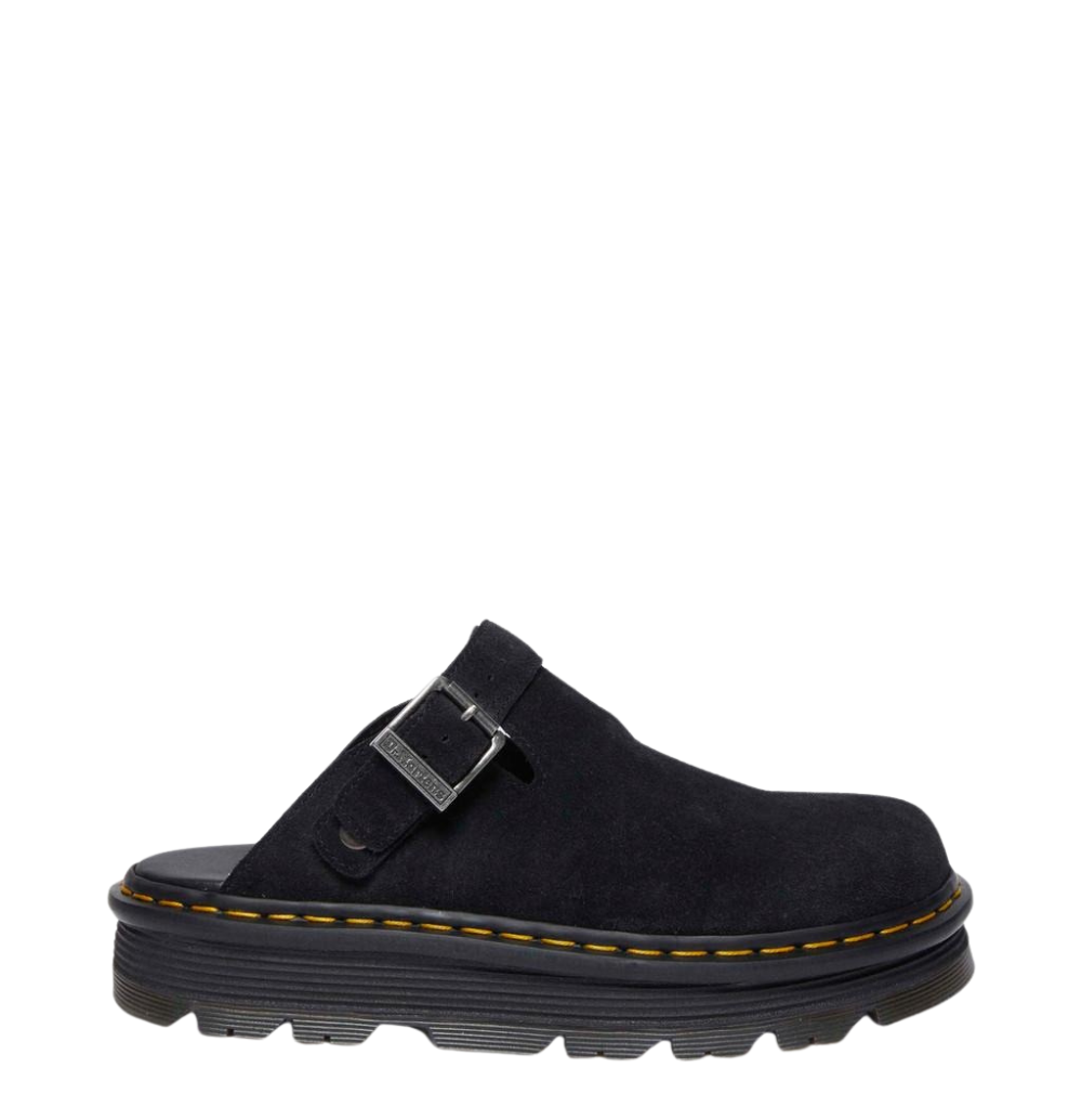 Zebzag Mule - Black Suede