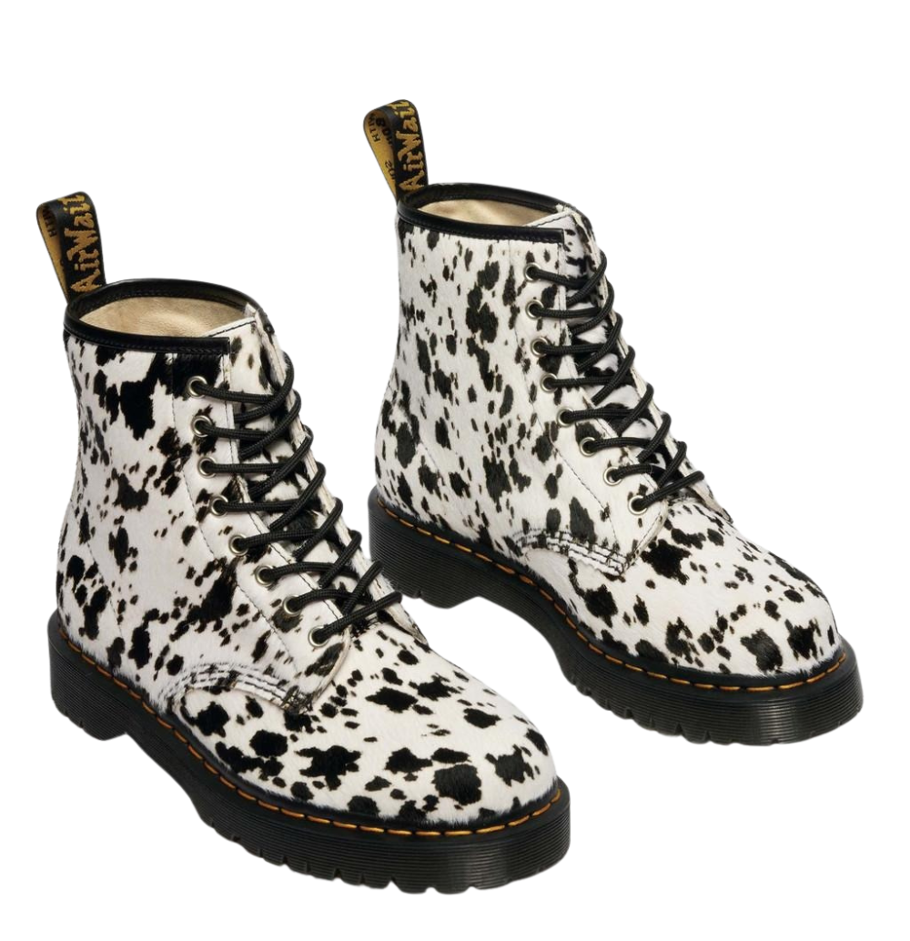 1460 Bex Dalmatian Hair-On Leather Boots