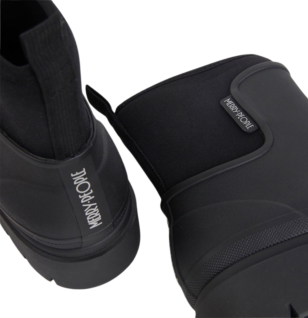 Tully Platform Wellington Boots - Black