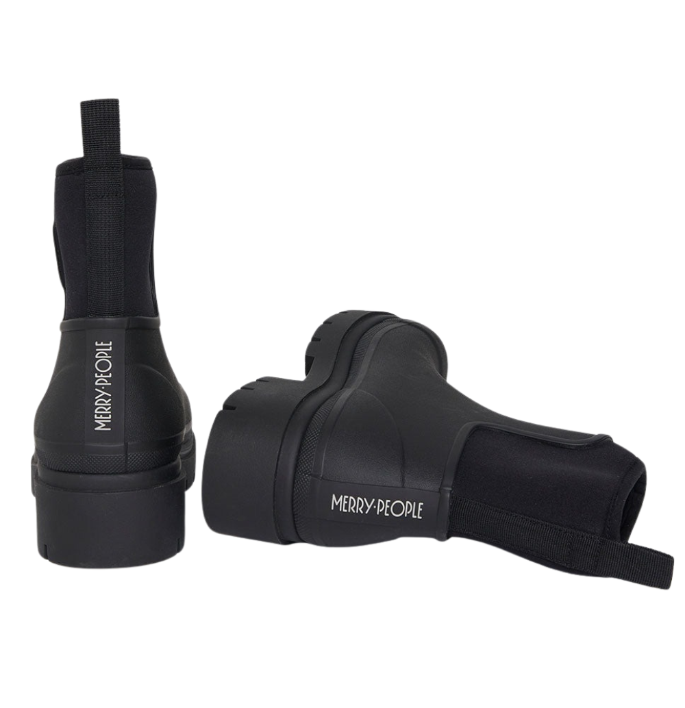 Tully Platform Wellington Boots - Black