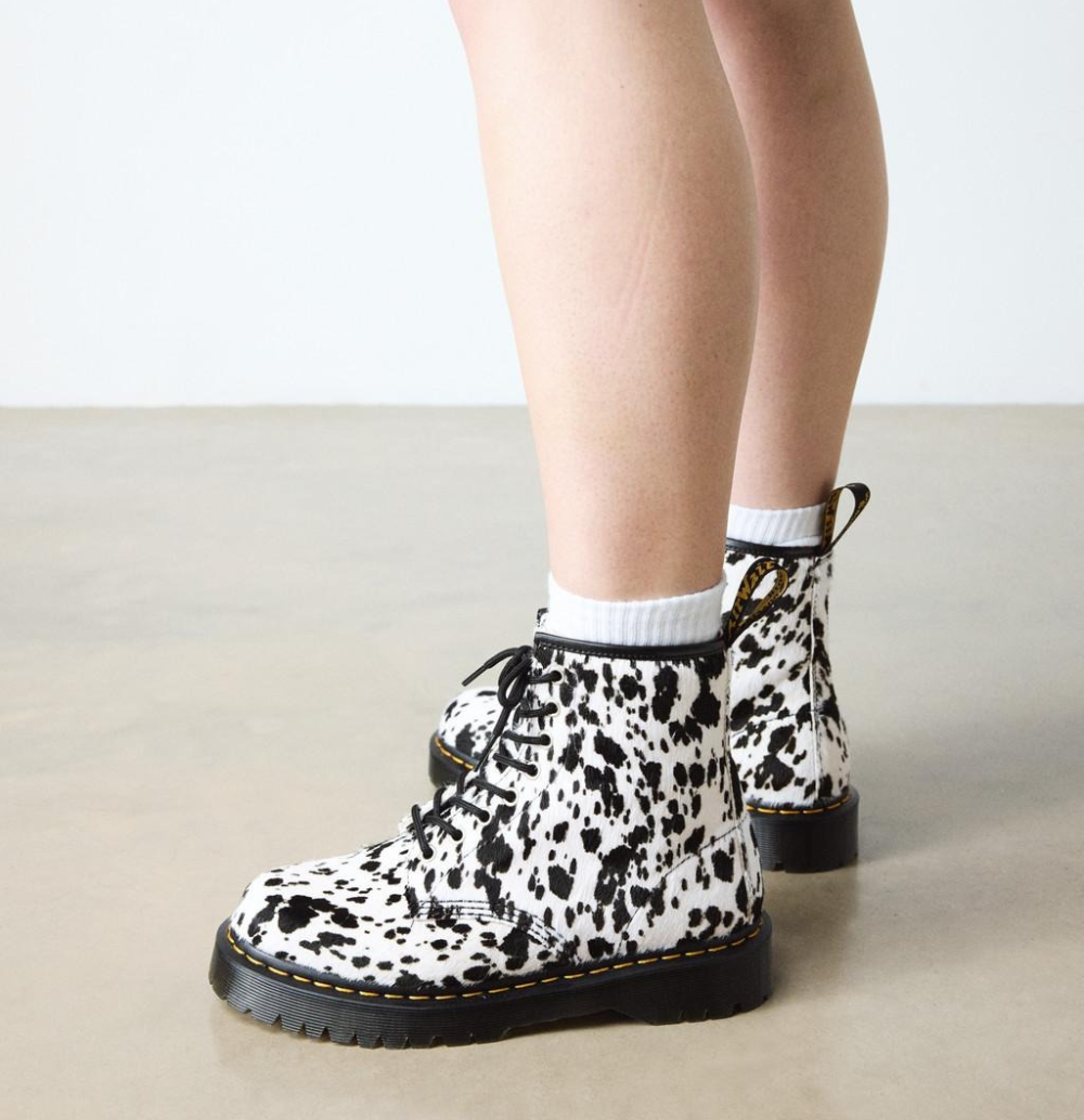 1460 Bex Dalmatian Hair-On Leather Boots