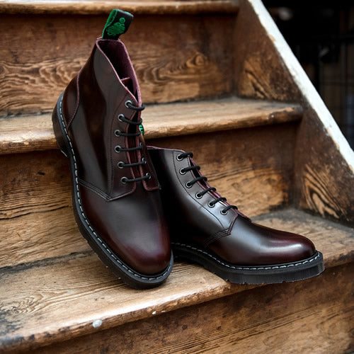 Astronaut Boot - Burgundy Rub-off