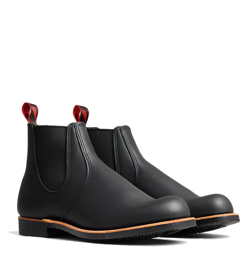 Red Wing 8224 Chelsea Rancher Leather Boots - Black Harness