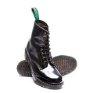 Derby Boot - Black Hi-Shine Leather