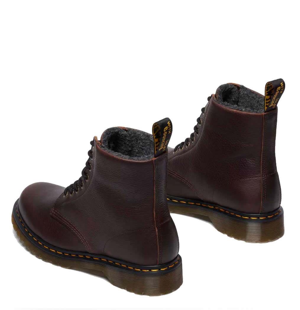 1460 Grizzly - Dark Brown Leather Boots