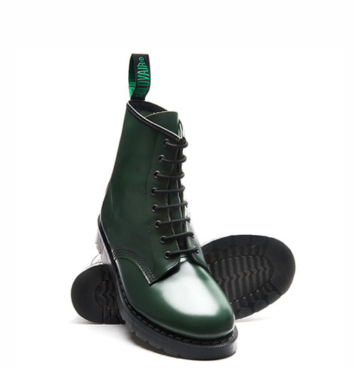Derby Boot - Green Leather