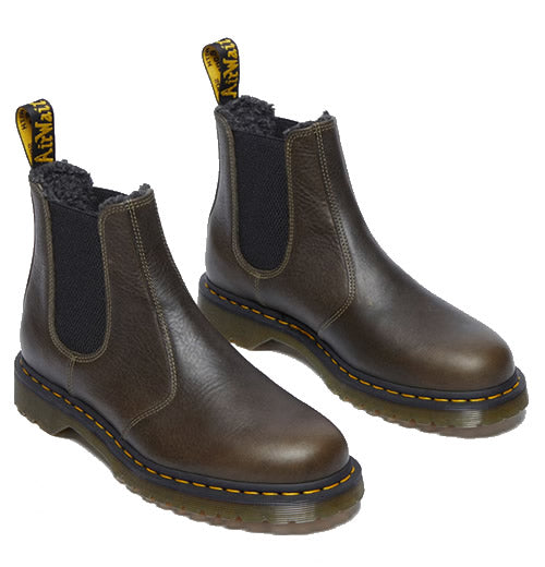 2976 Faux Fur - Grizzly Olive Boots
