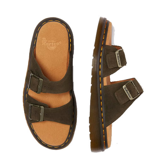 Josef - Olive Suede Sandals