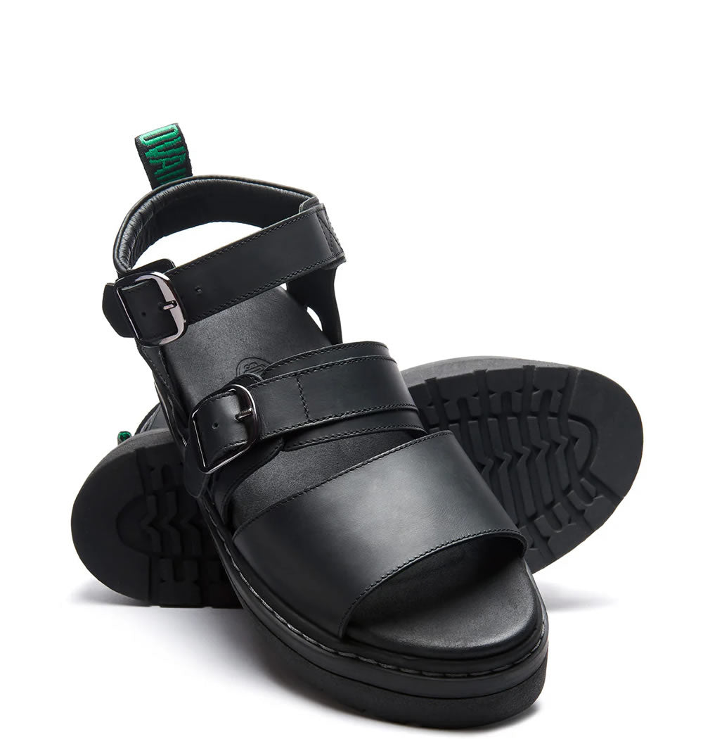 Lavendon - Black Leather Sandal