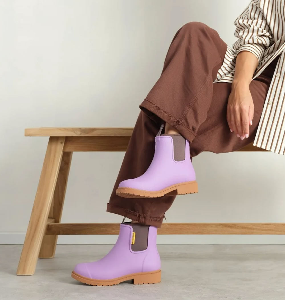 Merry People Bobbi Waterproof Boots in Lilac