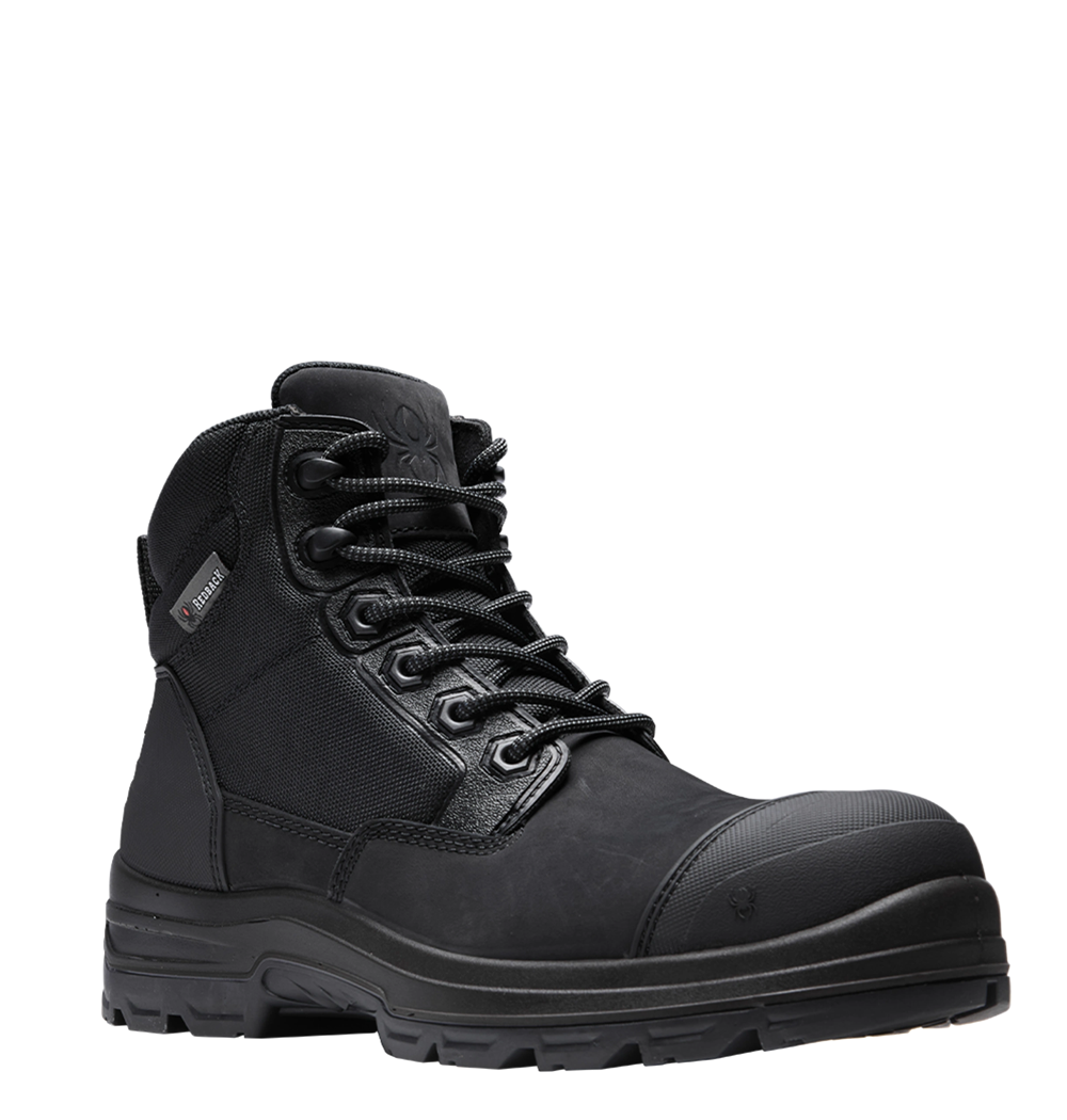 Redback Lynx Composite Toe Nubuck Safety Boots - Black