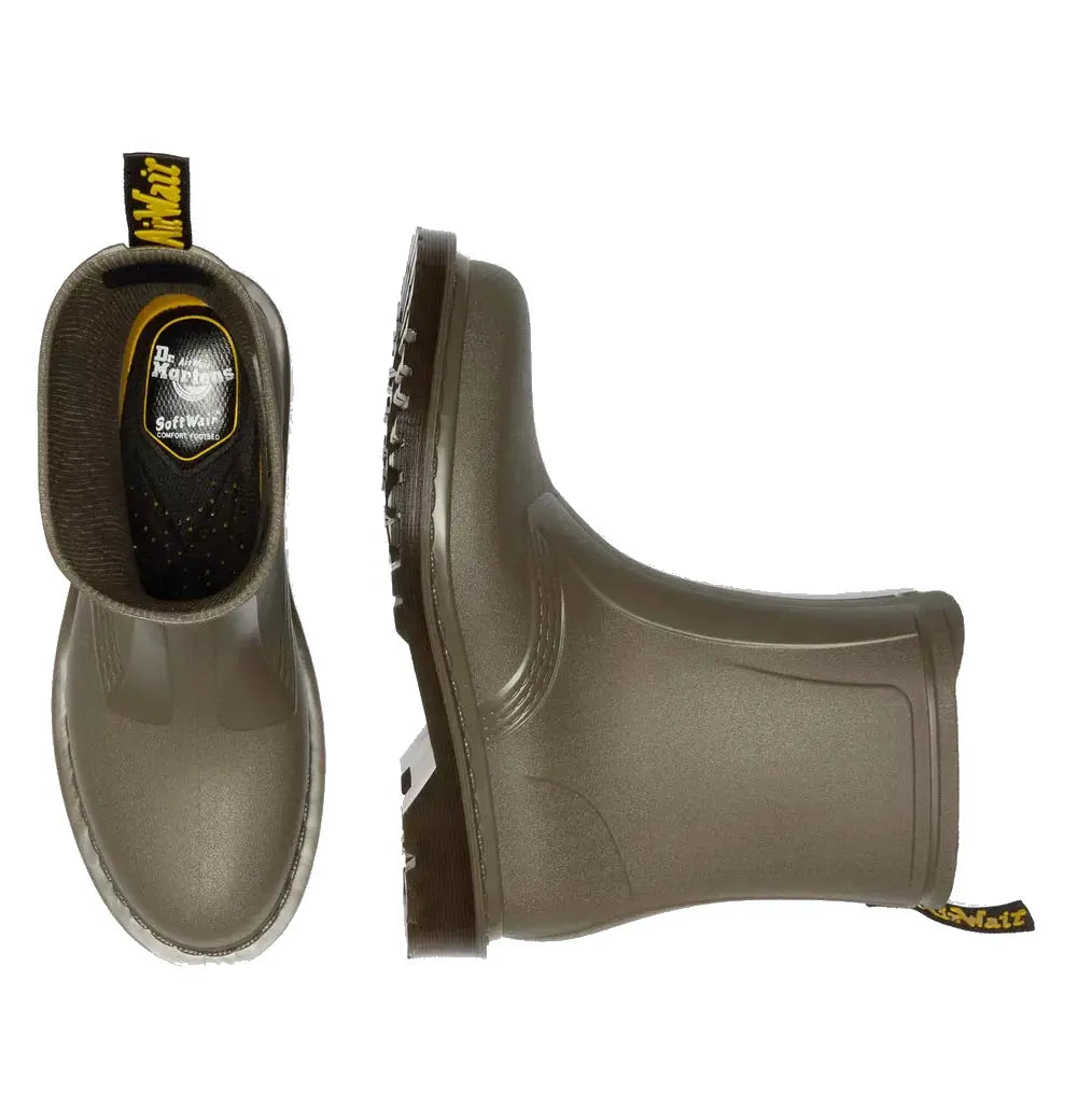 Rain - Olive Waterproof Wellington Dr Martens